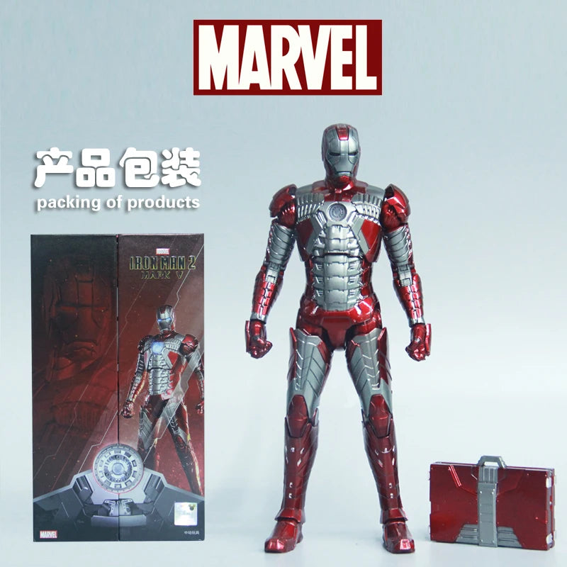 Marvel Avengers ZD Toys Iron Man MK3 MK1 MK6 MK7 MK5 Tony Stark Iron Patriot War Machine Action Figure Ironman Collect Toy Gift
