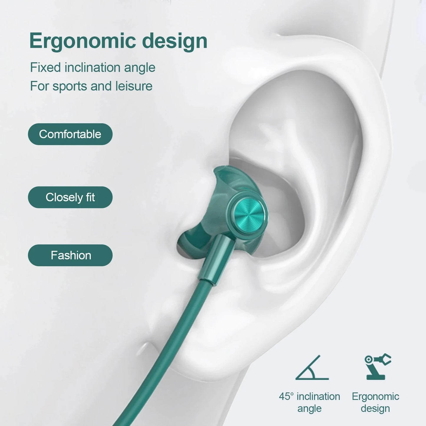 Lenovo SH1 Wireless Earphone Bluetooth 5.0 Neckband Headphone HIFI Sound Sport Magnetic Headset IPX5 Waterproof Earbuds with Mic