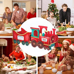 Santa Train Box  Christmas Gift Train Decoration Festive Christmas Train Santa Gingerbread Gift Boxes For Presents Candy