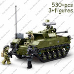 SLUBAN Military Antiaircraft Missile Vehicle Pantsir S1S Anti-aircraft Car Model Building Blocks Sets Soldier Bricks Kids Toys