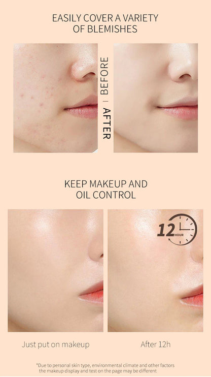 30ml Liquid Foundation Cream Waterproof Oil-control Cover Acne Base Cream Makeup Moisturize Matte Concealer Cosmetic