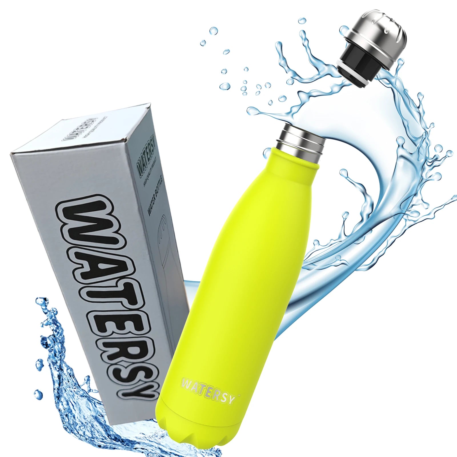 500ML Stainless Steel Thermos Mug Sports Water Bottle Cold and Hot Thermal Cups Vacuum Travel Tumbler Mug Thermal Bike Bottle