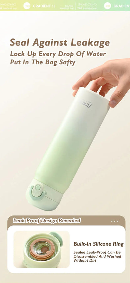 500ml large capacity thickened 316 stainless steel vacuum Thermal insulation portable Tumbler Thermos Water bottle Coffee cup