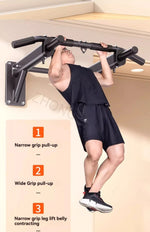 Horizontal Bar Household Indoor Wall Pull Up Device, Perforated Single Pole Lifting Ring, Home Fitness Equipment