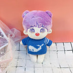 Doll Clothes for 20cm Idol Dolls Plush Star Doll's Clothing Sweater Stuffed Toy Outfit for Cotton Dolls Accessories DIY Gifts