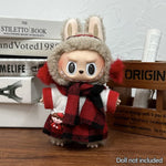 Fashion Clothes Ropa Labubu Clothes Outfit Doll Accessories For 15/17cm Labubu V2 V1 Plush Doll's Suspenders Suit