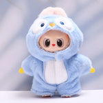 17cm Labubu Mini Doll Clothes Set - Hat Outfit Shoes for Labubu II Cultivate Sitting Party Toys