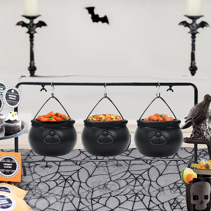 Large Wizard Witch Cauldron Decoration Prop Halloween Irish Parties Table Centerpieces Candy Holder Table Halloween Decorations