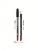 12pcs Lip Liner Pen 12 Colors Professional Lip Liner Pencil and Matte Lip Non-stick Cup Nude Lipstick Pencil SET
