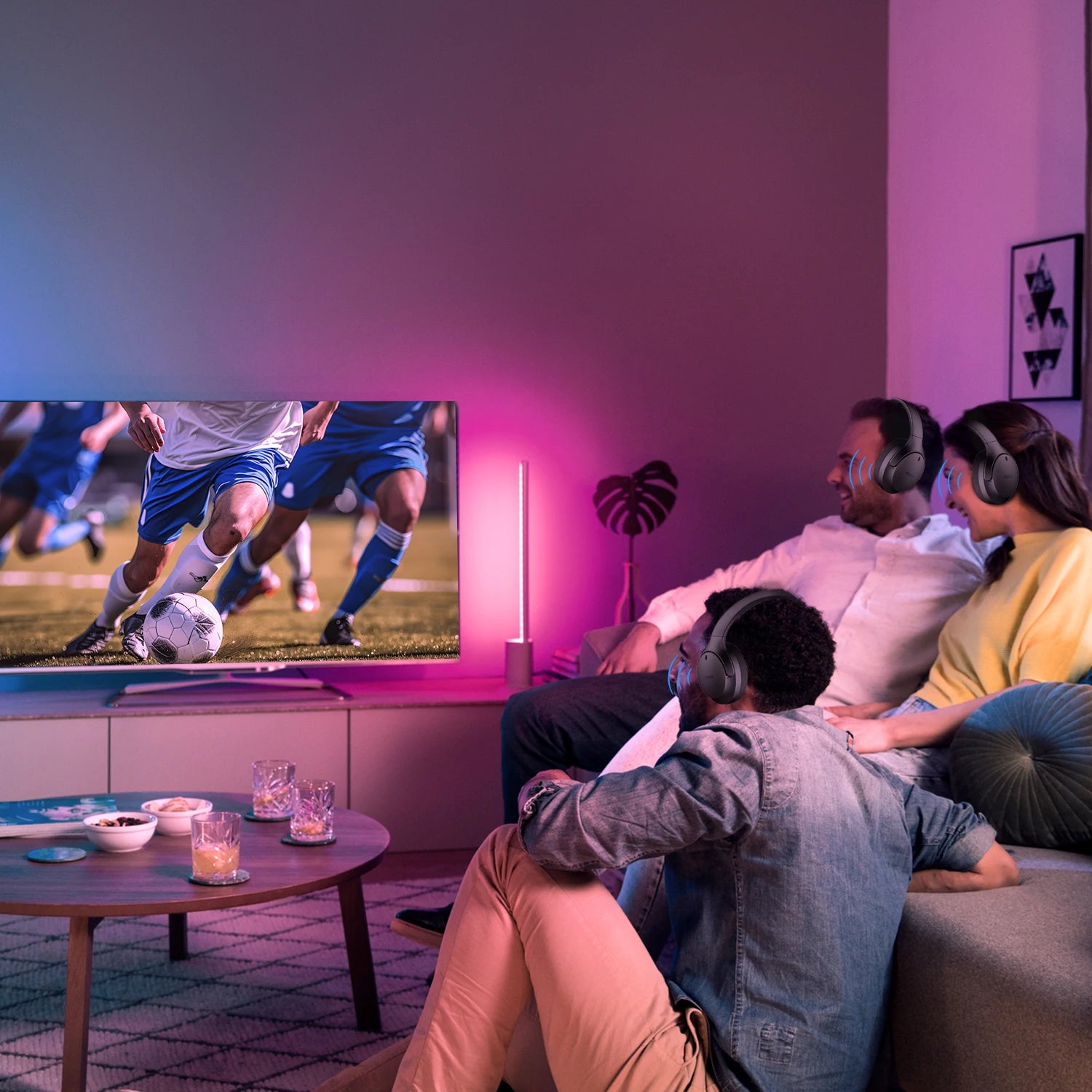 eppfun LE Audio Over Ear Bluetooth 5.4 Headphones with mic,Aptx Lossless/LC3/Auracast Headset for Music Gaming TV Watching QC308