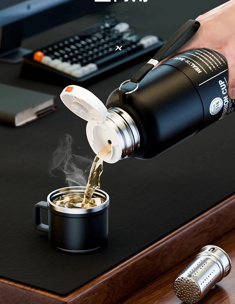 GIANXI Thermos Portable Stainless Steel Thermal Mug Tumbler Vacuum Flasks Cold And Hot And Ice Thermal Water Bottle Car Tea Cup