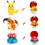 Pokemon Ball Toys Anime Figure Charizard Pikachu Mewtwo Eevee Monster Action Deformation Pokeball Toys Figures Model Kids Gifts