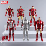 Marvel Avengers ZD Toys Iron Man MK3 MK1 MK6 MK7 MK5 Tony Stark Iron Patriot War Machine Action Figure Ironman Collect Toy Gift