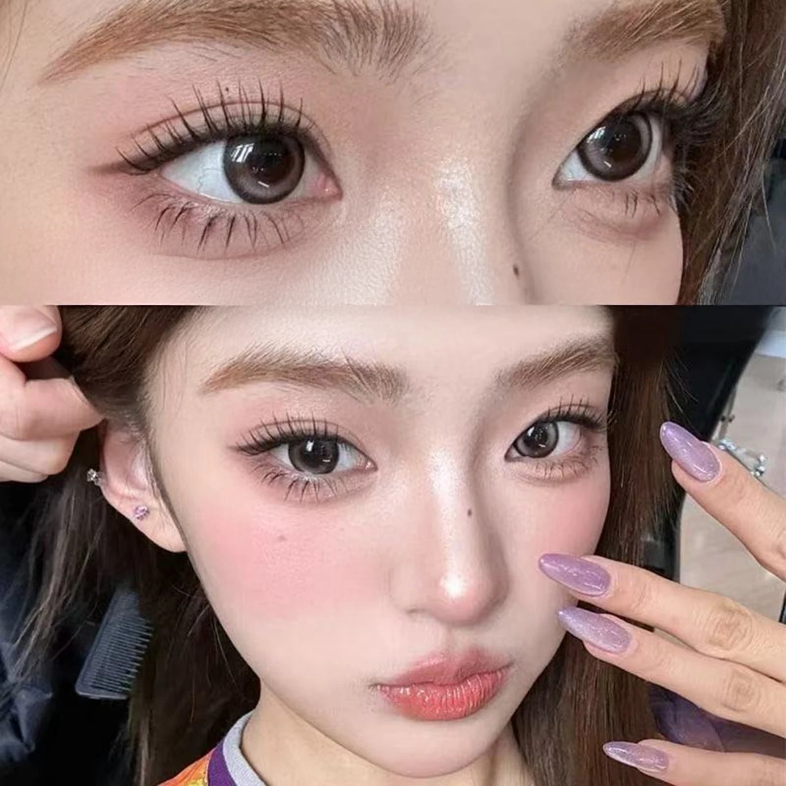 Self Adhesive Individual Eyelashes No Glue Needed Fluffy Cluster Eyelash Korean Fashion Manga Lash Extension for Daily Makeup
