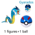 Pokemon Ball Toys Anime Figure Charizard Pikachu Mewtwo Eevee Monster Action Deformation Pokeball Toys Figures Model Kids Gifts