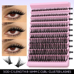 DIY Lash Extension Kit Individual Eyelash Extension Kit Cluster Lashes Kit Lash Glue Remover for Eyelash Extensions Makeup