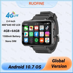 4G LTE Android Smartwatch 2025 Connected Watch Man Sim Card Phone Mobile 2.4 Inch 1.4GHz Electronics Smart Watch New In Global