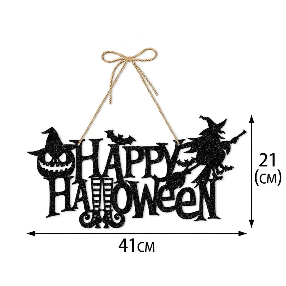 Halloween Door Hanging Pendants Pumpkin Skull Spooky Bat Paper Drop Ornaments Trick Or Treat Happy Halloween DIY Party Decor