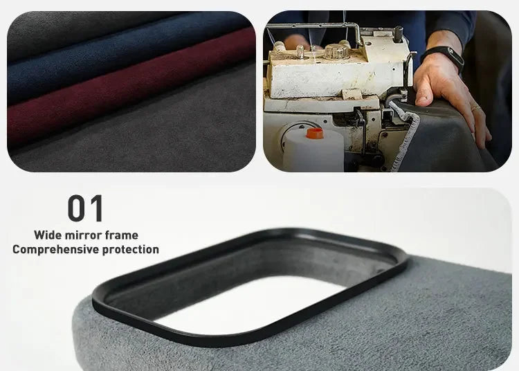 Premium Real Italian Imported Alcantara Magsafe Magnetic Case for IPhone 17Pro/17 Pro Max/17Air Anti-drop Phone Case Accessories