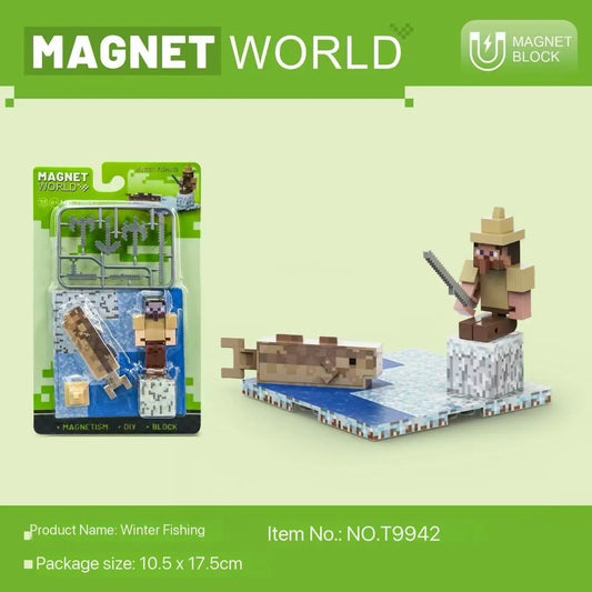 Magnetic Building Blocks Toy Gifts for Kids Ages 6+, DIY Educational Brick Sets with Strong Magnet Base