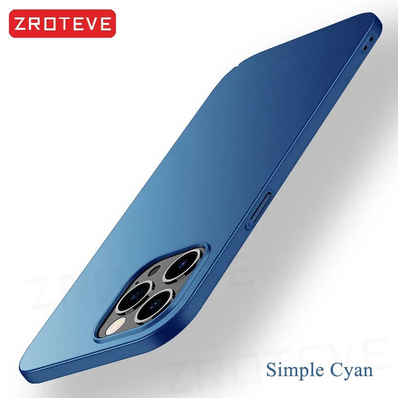 For iPhone17 Pro Max ZROTEVE Ultra Thin Matte Hard PC Cover For iPhone 17 16 e 16e 15 14 12 13 iPhone16 Plus iPhone13 Phone Case