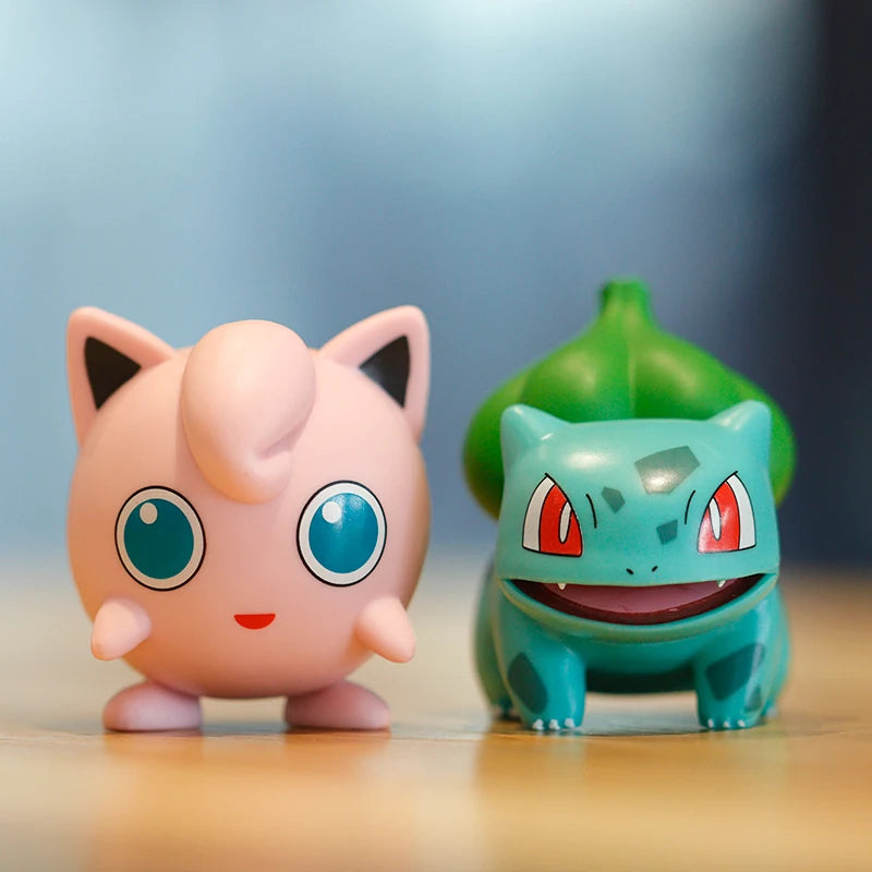 Hot Pokemon Anime Figures Pikachu Toys Model Charmander Psyduck Squirtle Jigglypuff Bulbasaur Kawaii Collect Dolls Kids Gift