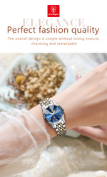 POEDAGAR Fashion Ladies Watch Waterproof Luminous Date Week Watch for Woman High Quality Stainless Steel Women's Quartz Watches