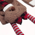 Women's Christmas Scarf Plush Warm Soft Extra-Long Snowman Santa Claus Reindeer-Patterned Scarves Winter Fashion Shawls