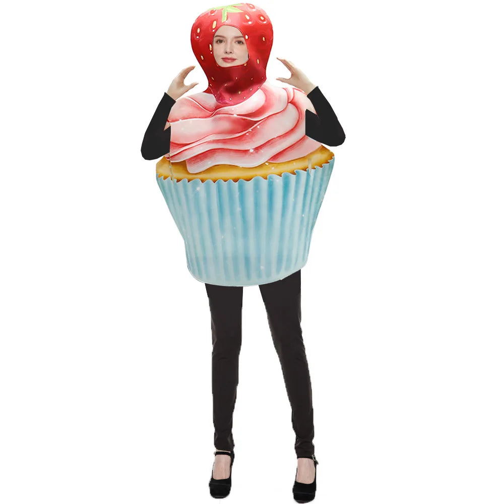 Avocado Cosplay Costume Fruit Food Party Jumpsuit Adult Carnival Purim Disguise Clothes Couple Fancy Holiday Outfit 2025 New