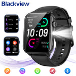New 2025 Blackview R30 Max Smartwatch with LED Flashlight 1.91'' TFT Screen Health Monitor Bluetooth Watches for Men Women Gifts