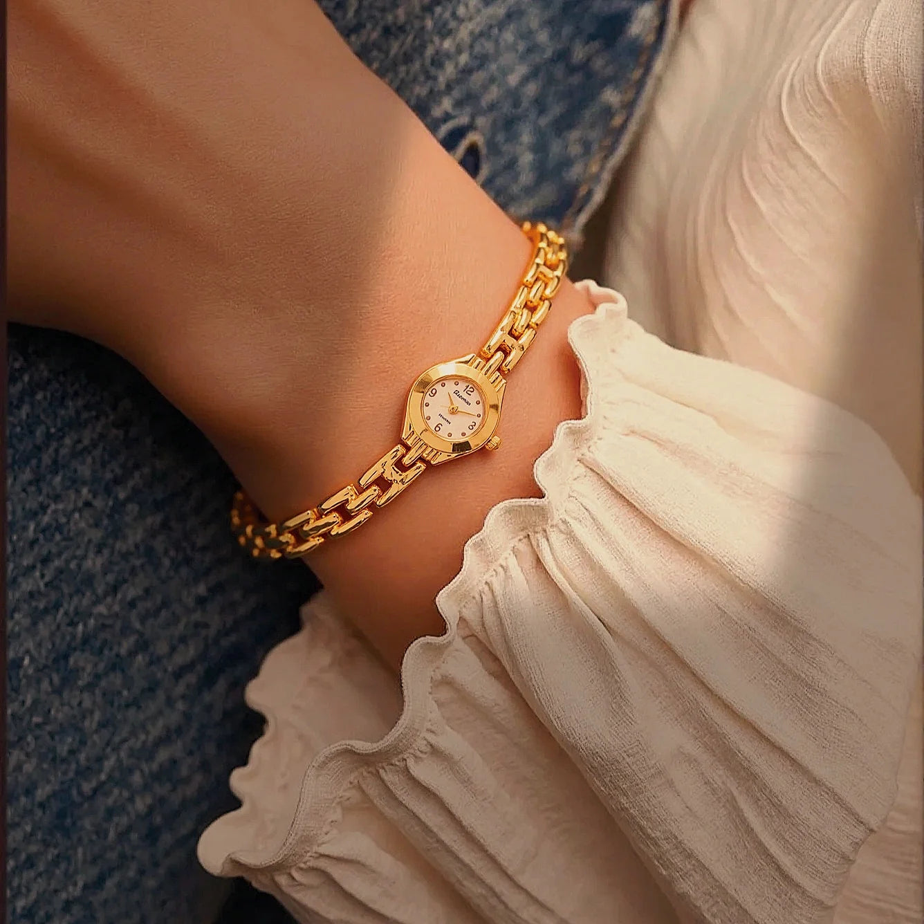 Simple Elegant Small Women's Watches Luxury Brand Gold Wrist Watches for Women Ladies Quartz Watches for Girls montre femme