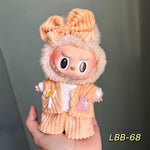 Doll Clothes For 15-17CM I II III Labubu Outfits Mini Plush Cotton Idol Doll Universal Clothing Sitting Party Accessories Gifts