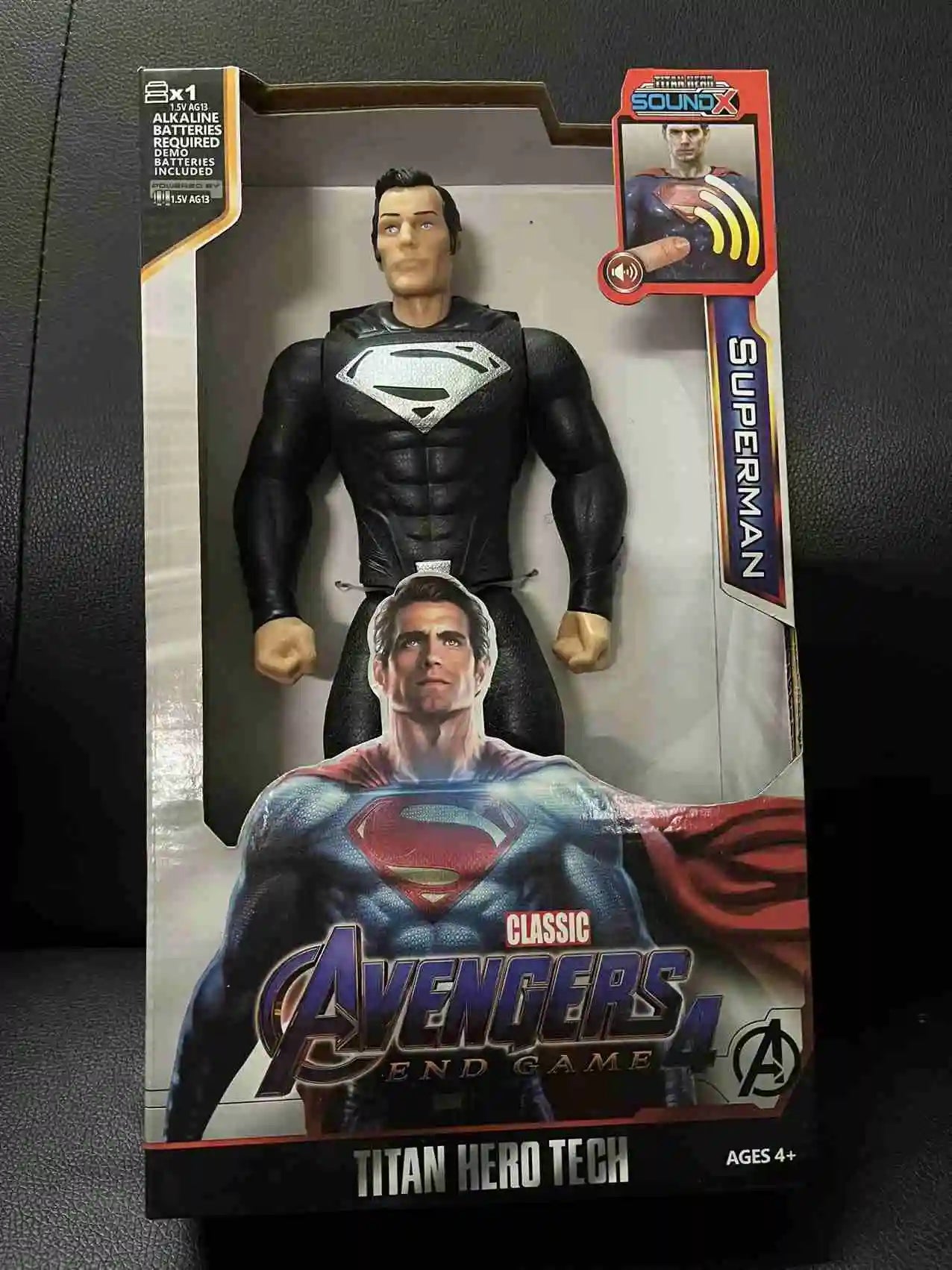 Action Toy 30cm Marvel Avengers Toy Thanos Hulk Spiderman Iron Man Captain America Thor Black Panther With Sound And Light