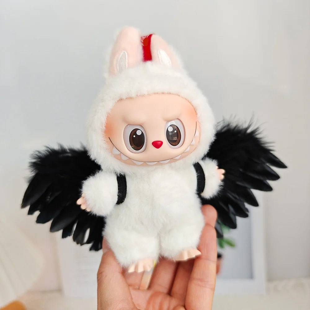 Doll Clothes For Labubu V1 V2 V3 Doll Plush Idol Doll Angel Wings Serise Decoration Accessories Diy Toy Sitting Party Fans Gift