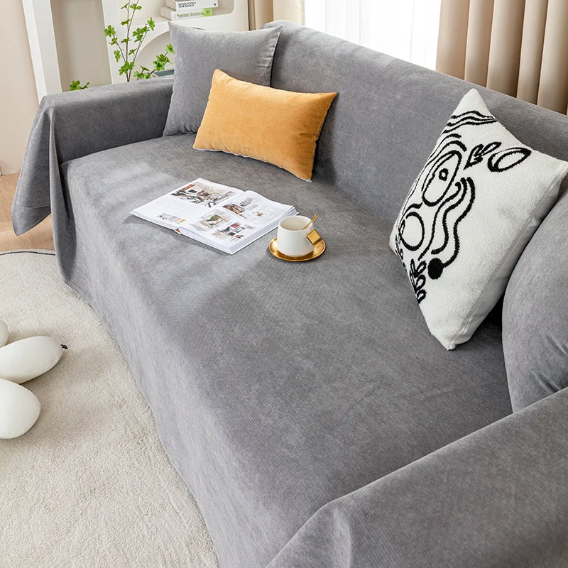 Waterproof Sofa Blanket Multipurpose Solid Color Blankets Dust-proof Fabric All-weather Anti-scratch Pet Home Living Room Decor