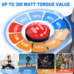 Fysiq Fs50 Exercise Bike 300W, 4-Way Adjustable Ergometer, Indoor Fitness Bike with Rpm Display, Tablet Holder, 150kg Capacity