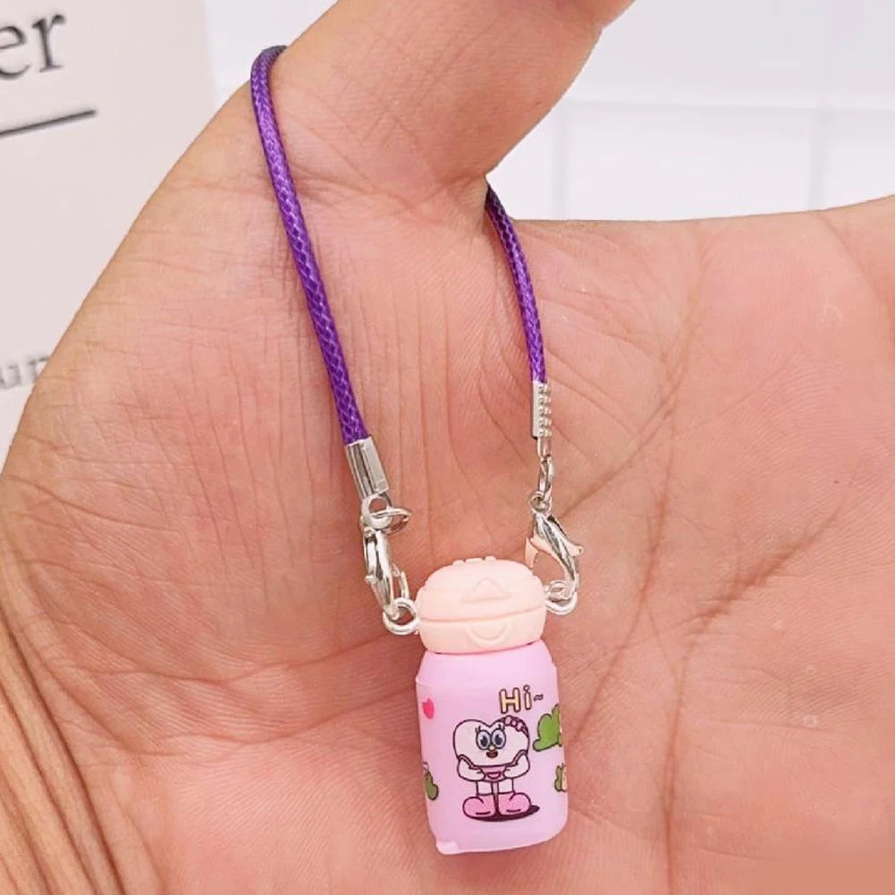 Dollhouse Mini Pendant Model Cartoon Cute Little Mini Mobile Phone Ornament for 15-17cm labubu Cartoon Pendant Sweet Couple Gift