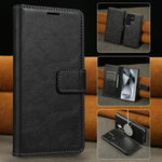 2 In 1 Magnetic Leather Case for Samsung Galaxy S25 Ultra S24 Plus S23 + S25Ultra S25U Wireless Charging Card Slot Phone Cover