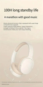 Xiaomi New Fashion Wireless Bluetooth Headphones Over Ear 9D HIFI Stereo Headsets True Sports With Earphones TF/AUX Music Player