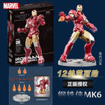 Marvel figure Splicing toys iron man MK1 MK2 MK3 MK4 MK5 MK6 MK7 Action figure model Birthday gift for children