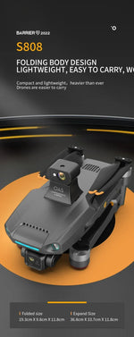 S808 PRO Drone 5G GPS Professional 8K Dual Camera 3-axis Anti-Shake Gimbal Obstacle Avoidance Wifi FPV Brushless Drone