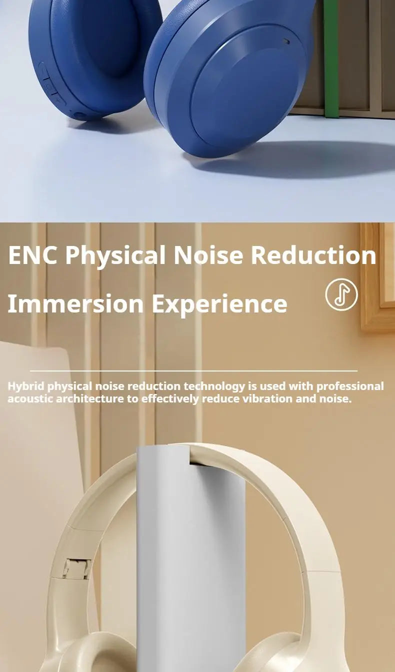 #Wireless Bluetooth 5.3 Headphones Over Ear HIFI Stereo Headsets True Sport Gamer Earphone TF/AUX Music Player with HD Mic Gifts