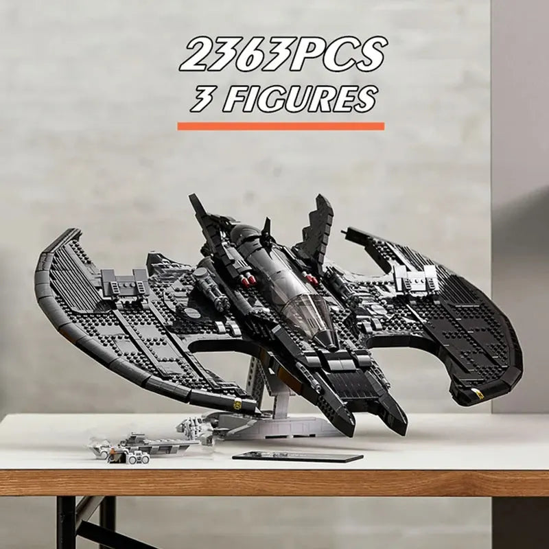 2363pcs1989 Batwing Fighter Series building blocks 76161 children's boys Large Assembled Brick toys