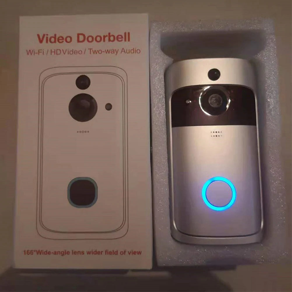 V5 pro WIFI Wireless Smart Doorbell Night VisionVoice Video Intercom Doorbell PIR Motion Detection Security Door Phone Camera
