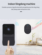 Wireless Doorbell WiFi Outdoor HD Camera Security Door Bell Night Vision Video Intercom Voice Change For Home Monitor Door Phone