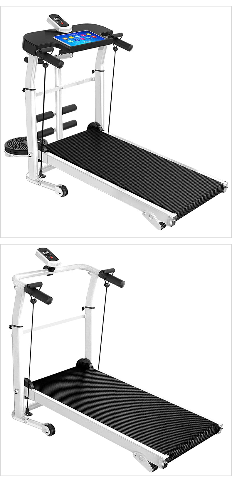 Home Gym Folding Running Machine Mechanical Treadmill for Bodybuilding without Heart Rate Test