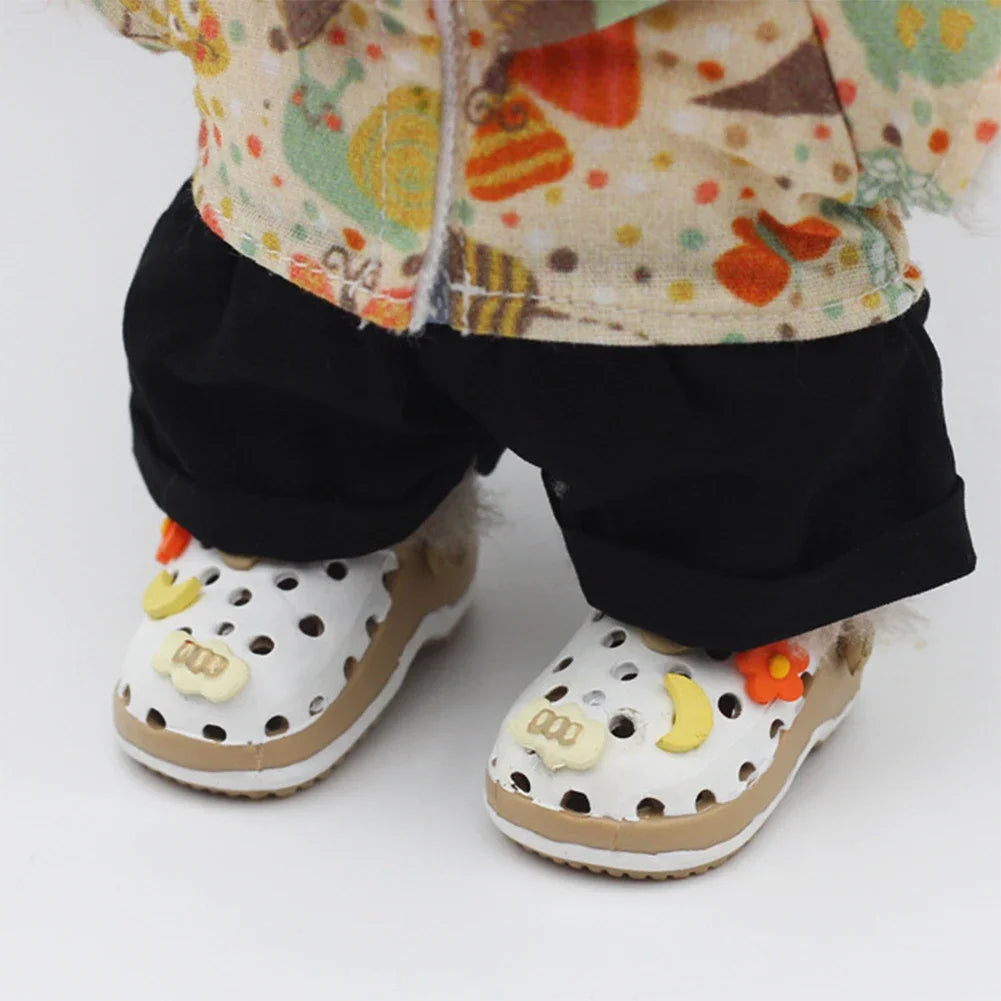 For LABUBU 3.0 Slipper Shoes Suitable for 17cm Cotton Dolls Shoes Boots Toys Casual Sports Shoes Dolls Accessories DIY Doll Toys