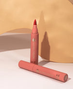 Lip Tint Pen, 6 Colors Available, Matte Water Lipstick, Non-Stick Cup, Long-Lasting, Smooth Lip Liner and Lip Stain Combo