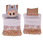 15-17CM Labubu Accessories Sleeping Bag Bed Cute Comfortable Floral Print Sleep Tool Indie Pop&Labubu Accessories Beautiful Toys