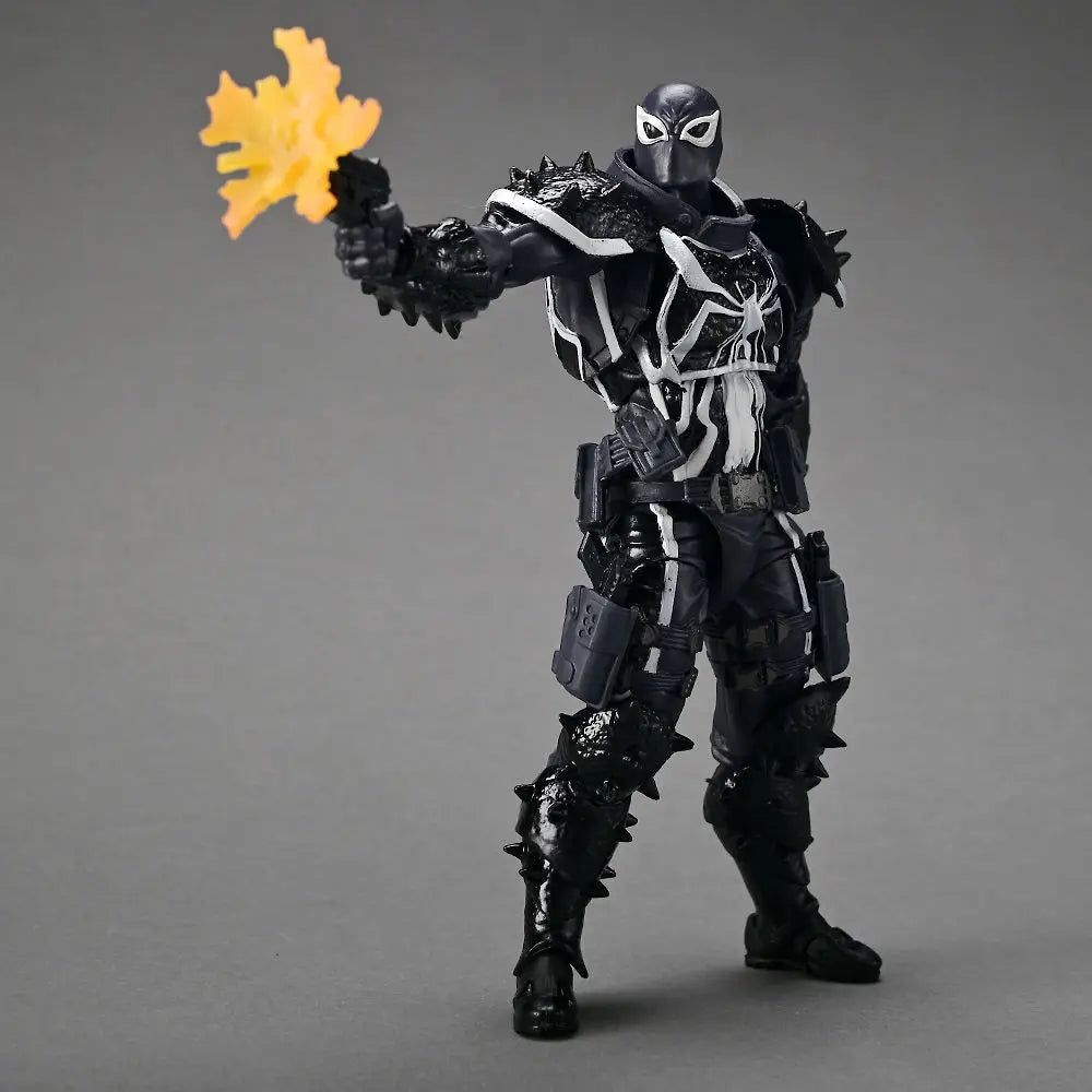 Agent Venom Revoltech Amazing Yamaguchi Anime Figures Venom Figurine Eugene Thompson Model PVC Model Collection Statue Toy Gifts